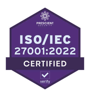 ISO/IEC 27001:2022 Certified
